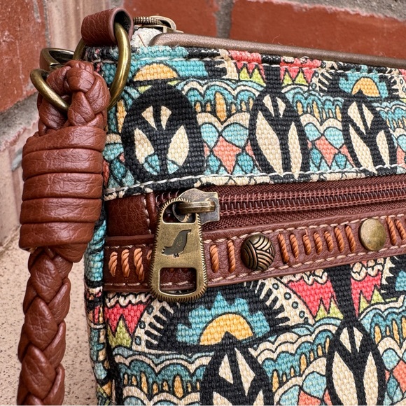 Sakroots Artist Circle Campus Mini Cross-Body Bag - Multicolor One World Print - Picture 3 of 12